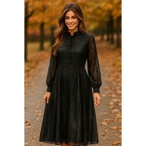 Attic and Barn Black Dress